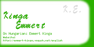 kinga emmert business card